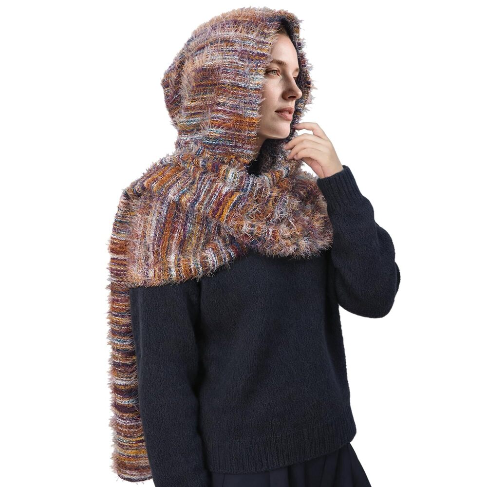 8922 Fashion Shawl Scarf Cape | Multifunctional Hooded Cowl | Medieval